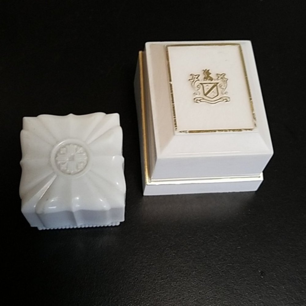 Pair of Vintage Celluloid Ring Boxes